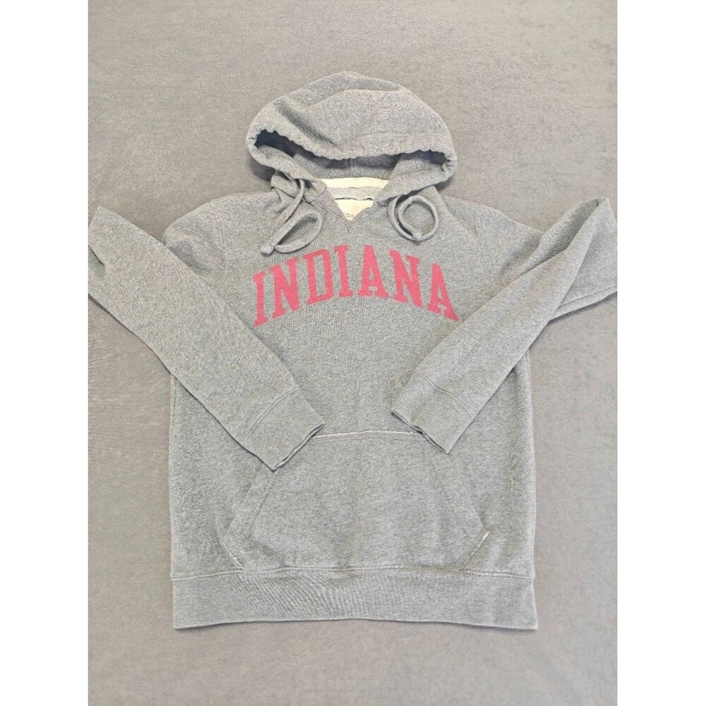 Redshirt Indiana Hoosiers Womens Small Gray Pullover Hoodie College Sweatshirt